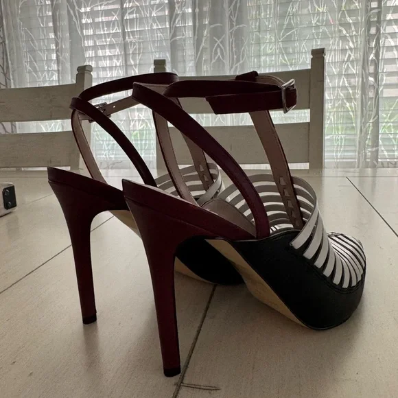Nine West Black and White Stiletto Heels - Picture 14 of 14